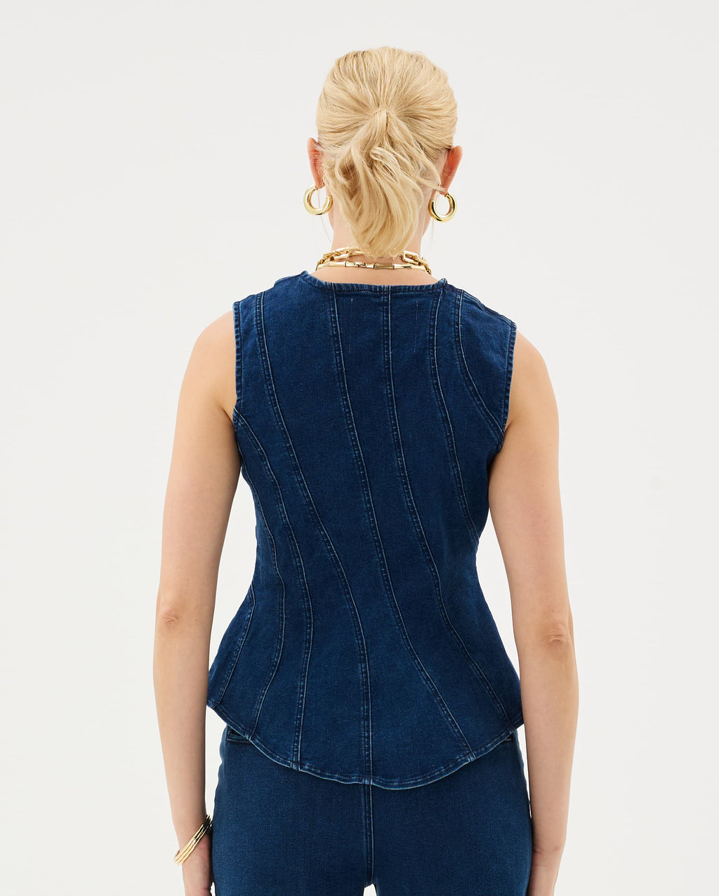 Victoria Denim Top