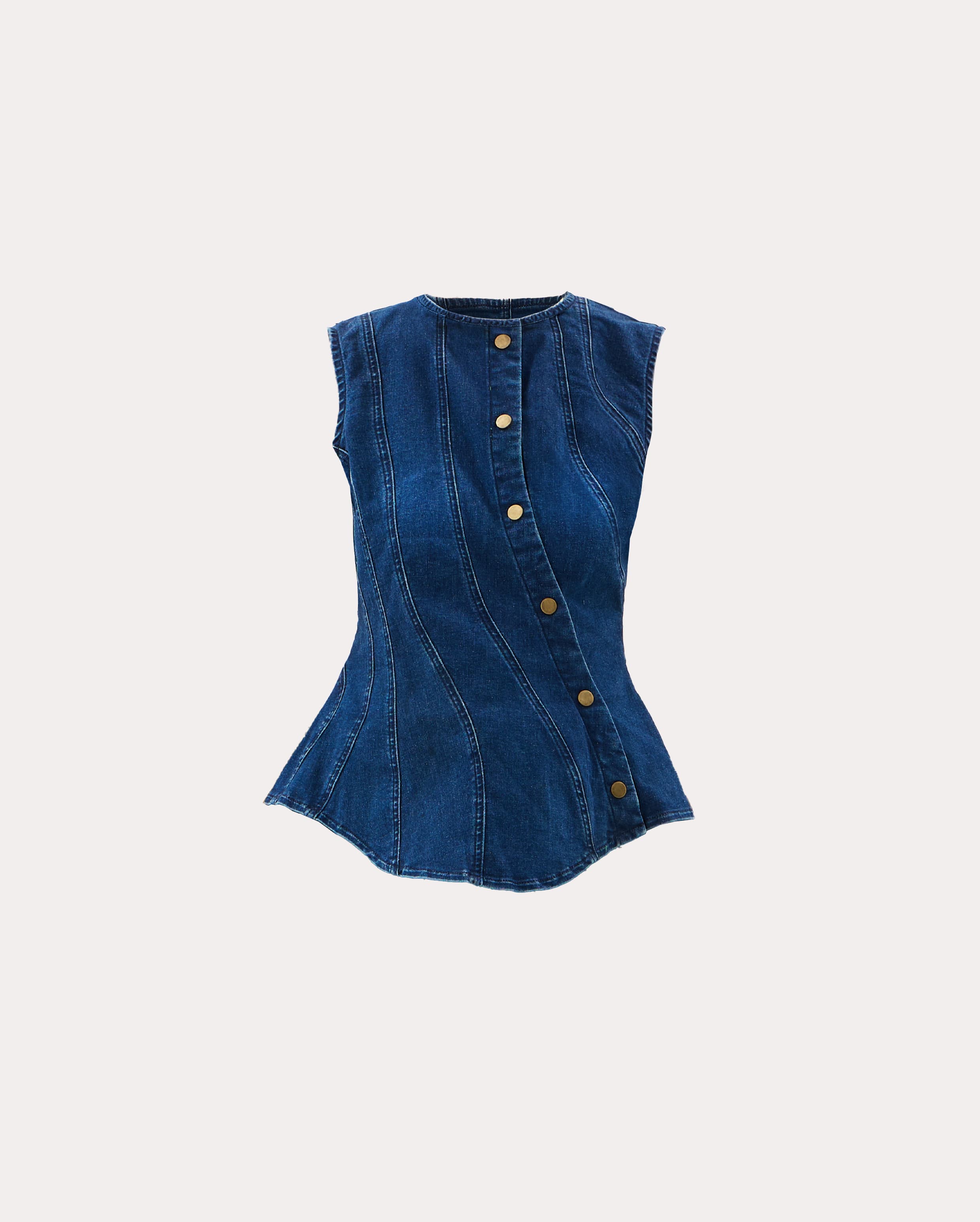 Victoria Denim Top