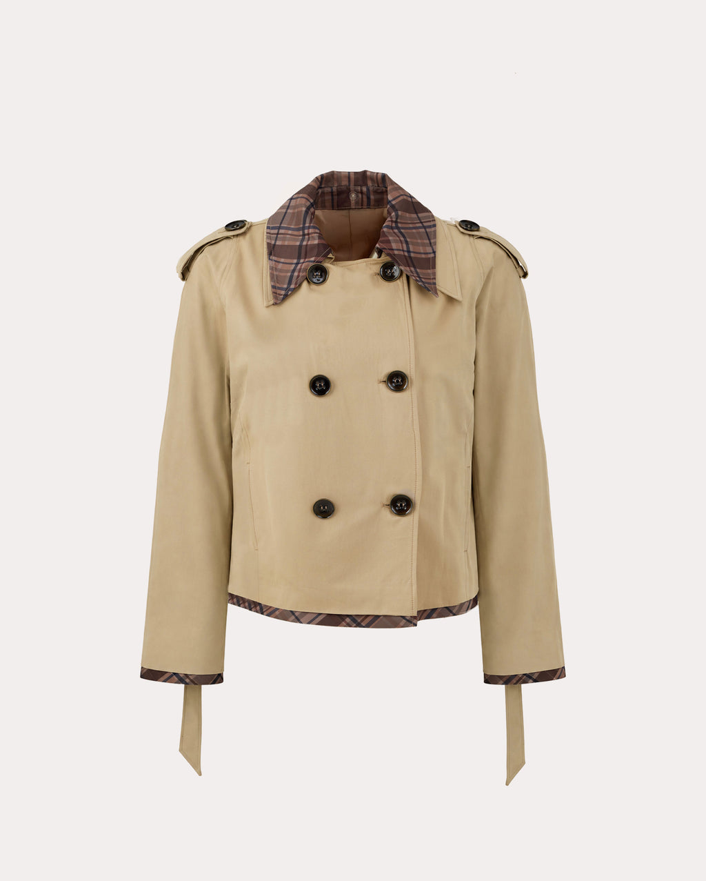 Crop Trench Ceket
