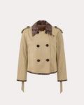 Crop Trench Ceket