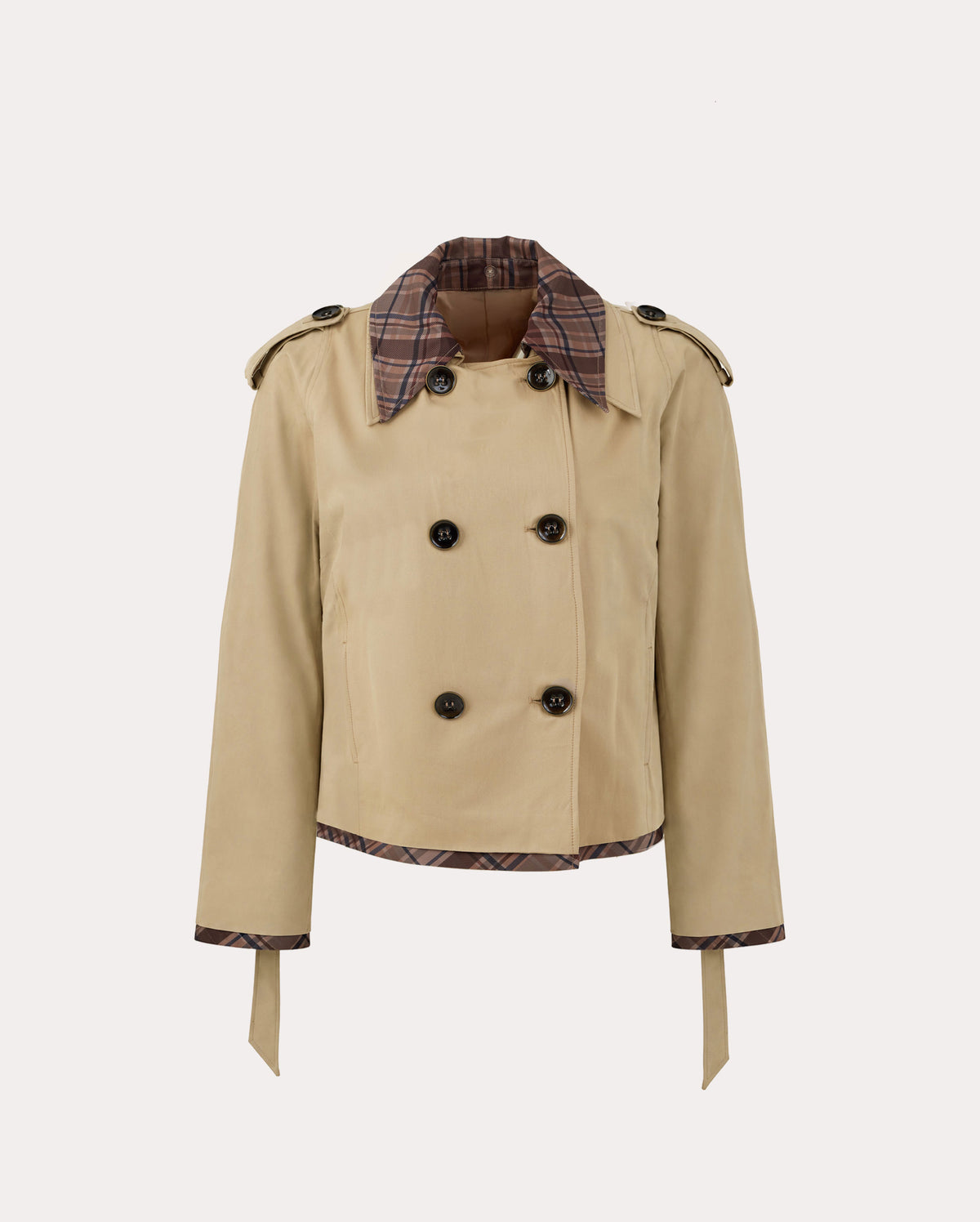 Crop Trench Ceket