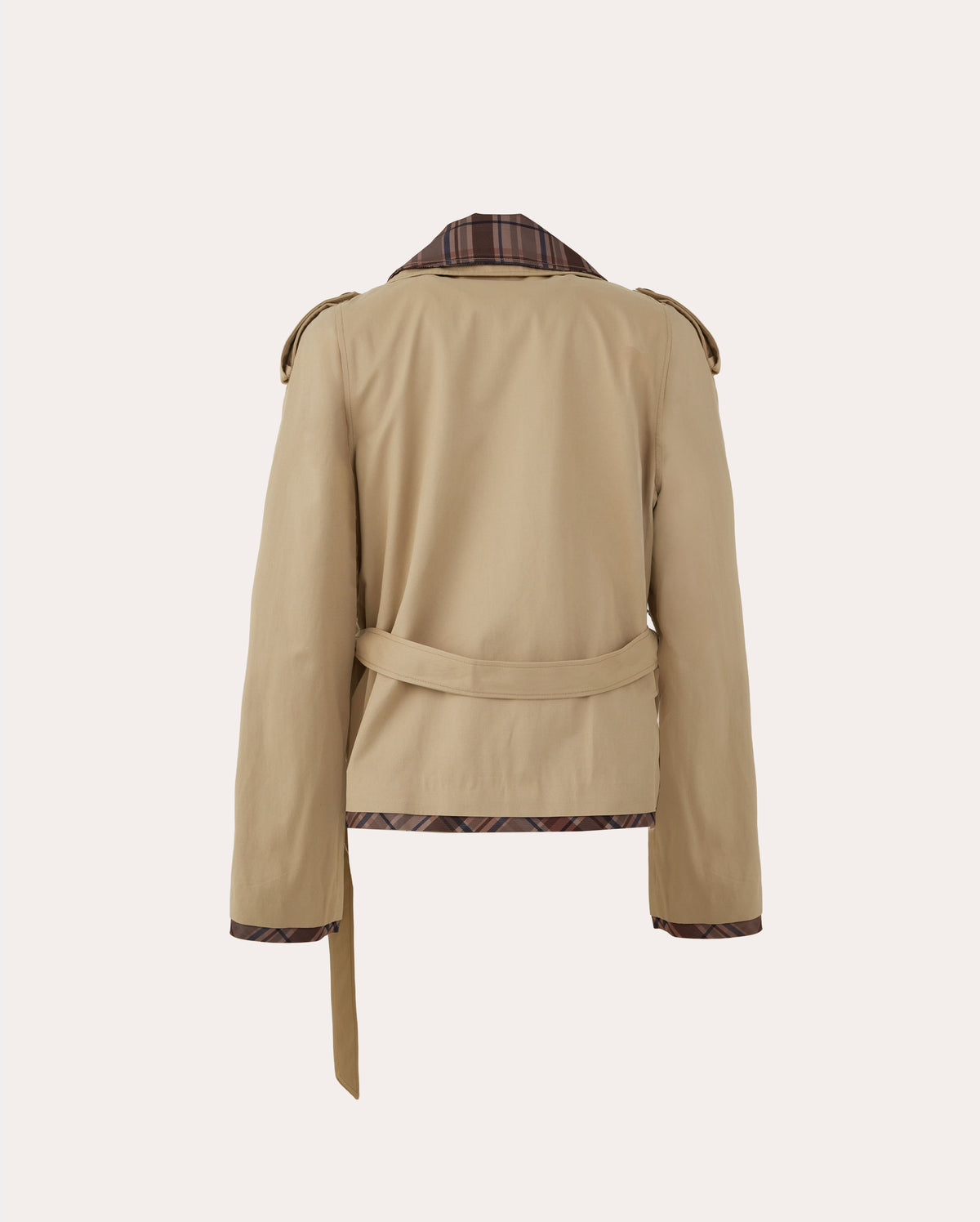 Crop Trench Ceket