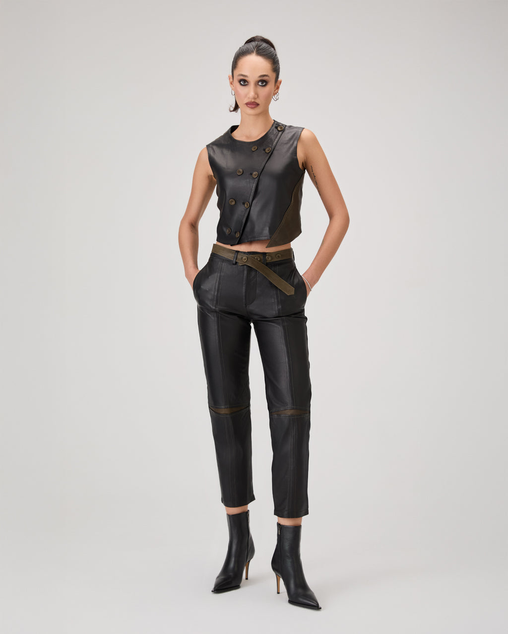 Daphne Leather Pants