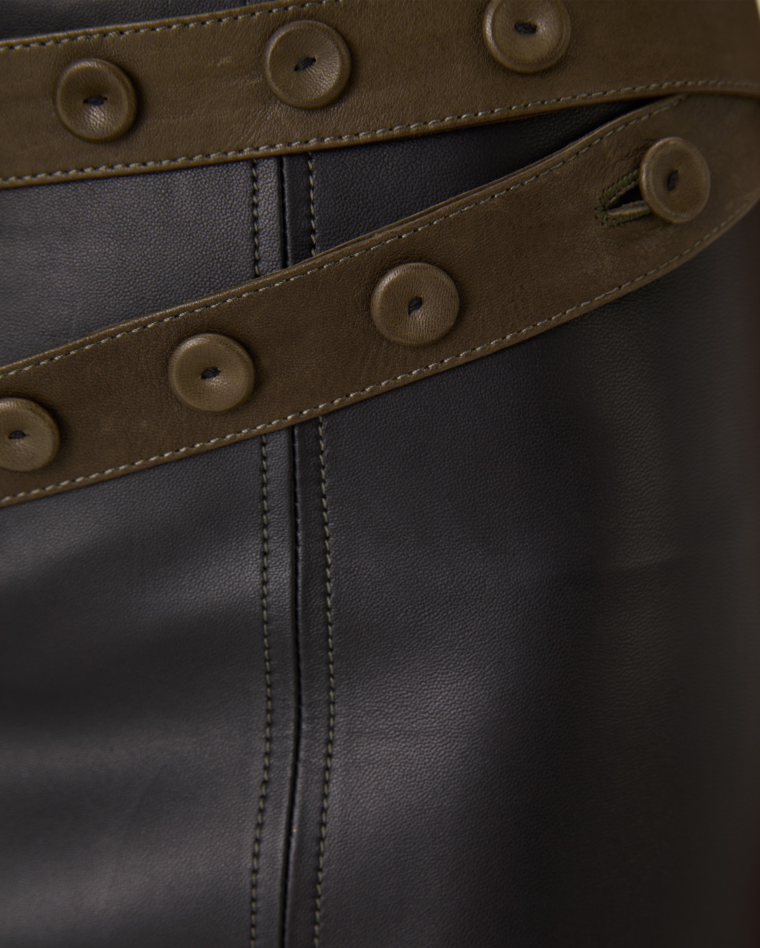 Daphne Leather Skirt