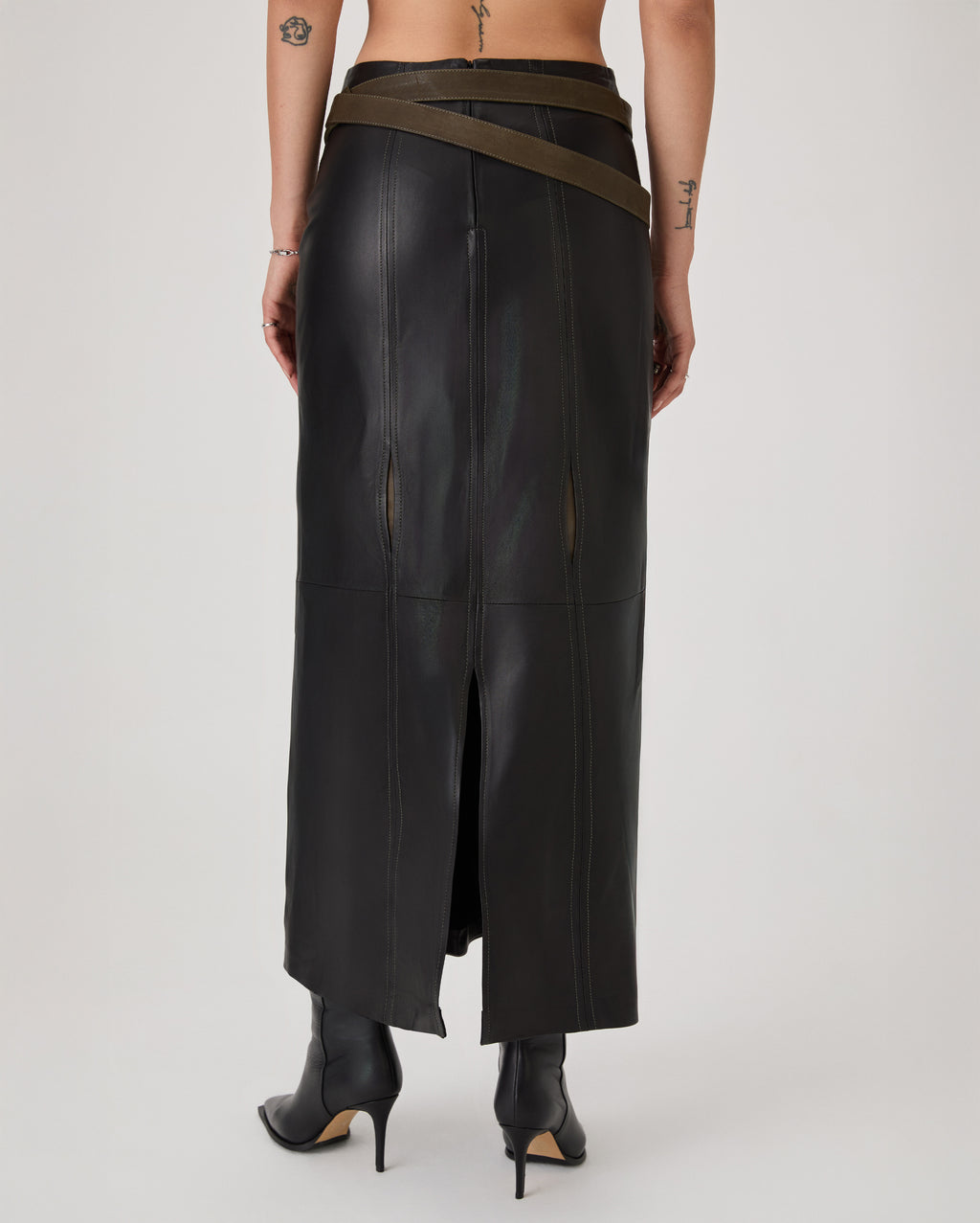 Daphne Leather Skirt