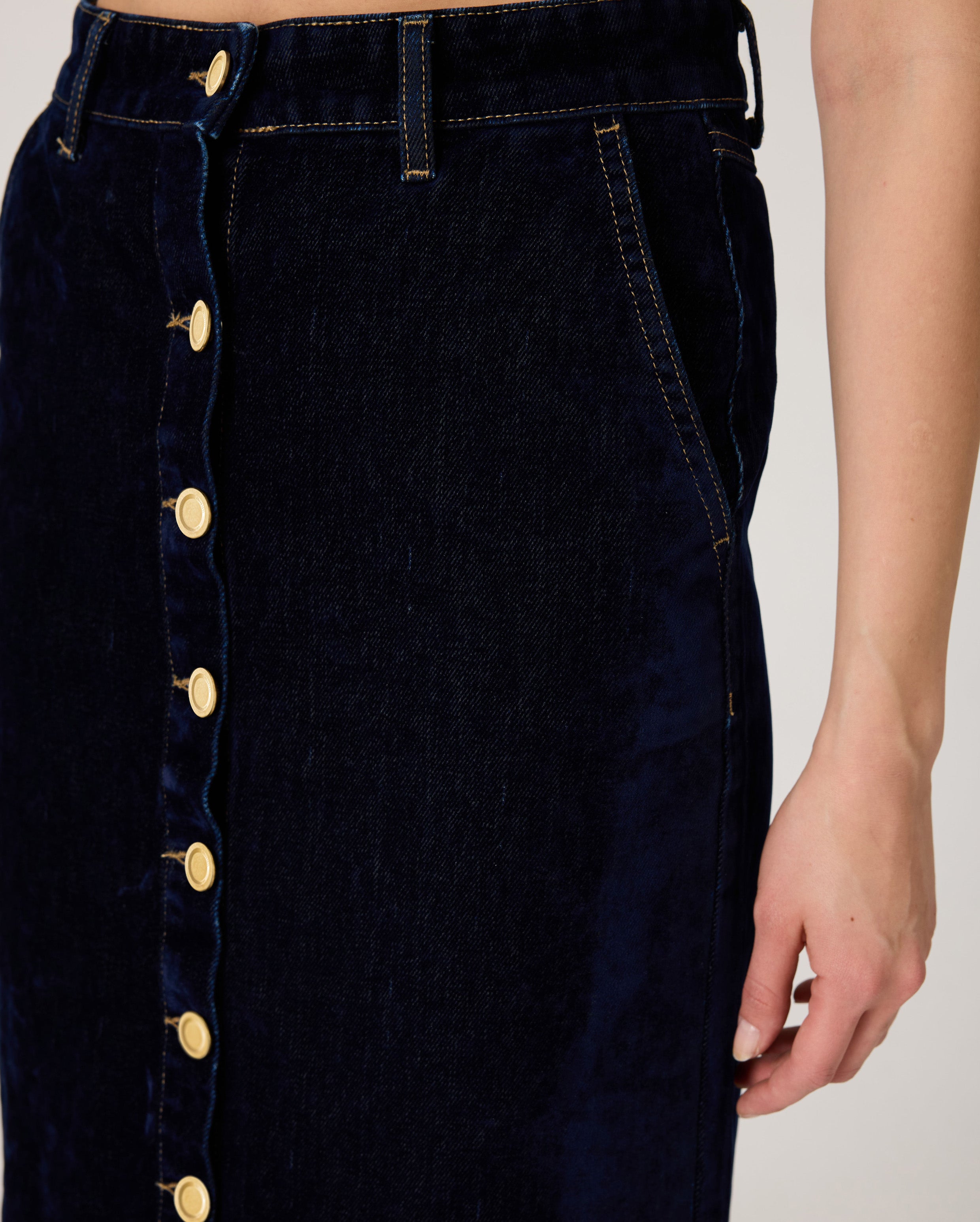 Julia Maxi Denim Skirt